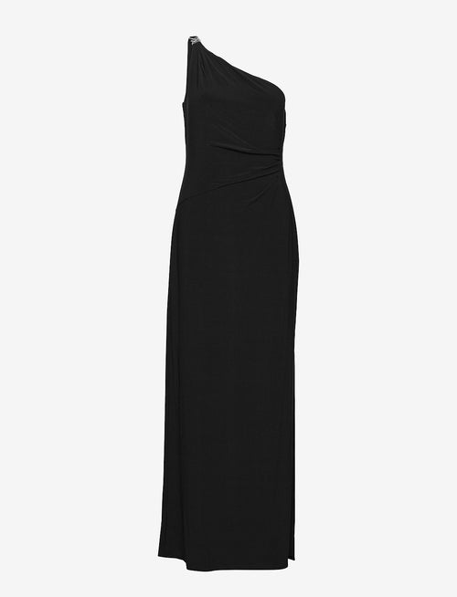 Jersey One-Shoulder Gown