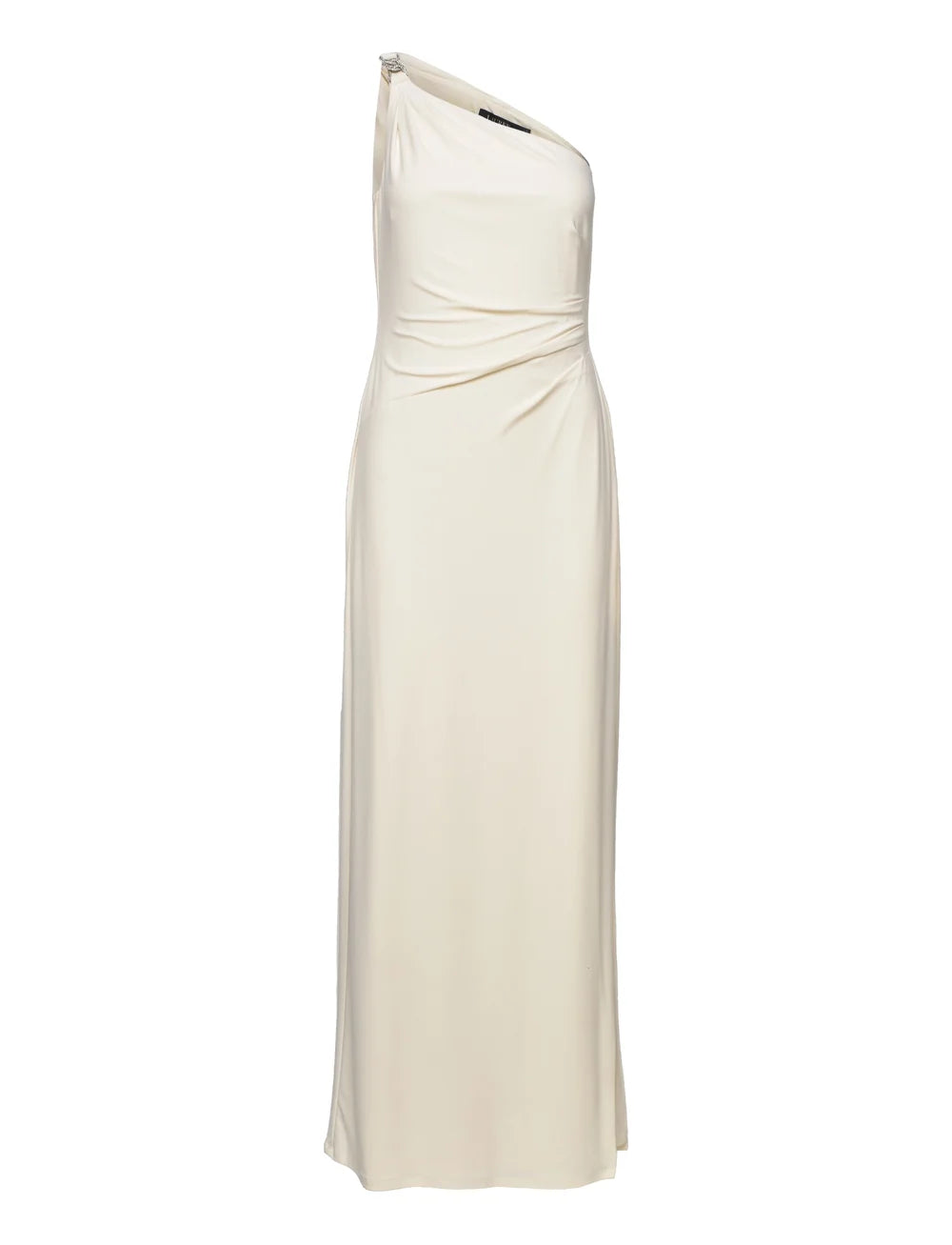 Jersey One-Shoulder Gown