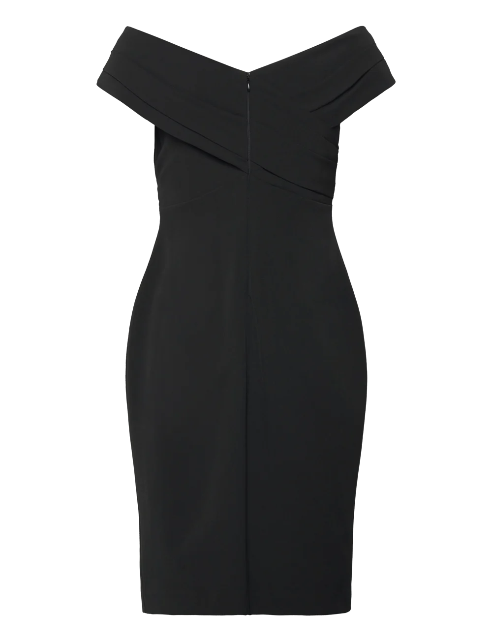 Crepe Off-the-Shoulder Cocktail Dress