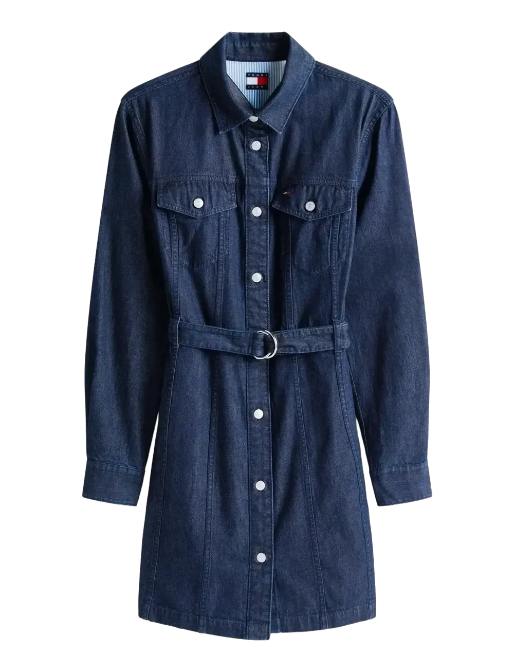 Denim Belted Dress
