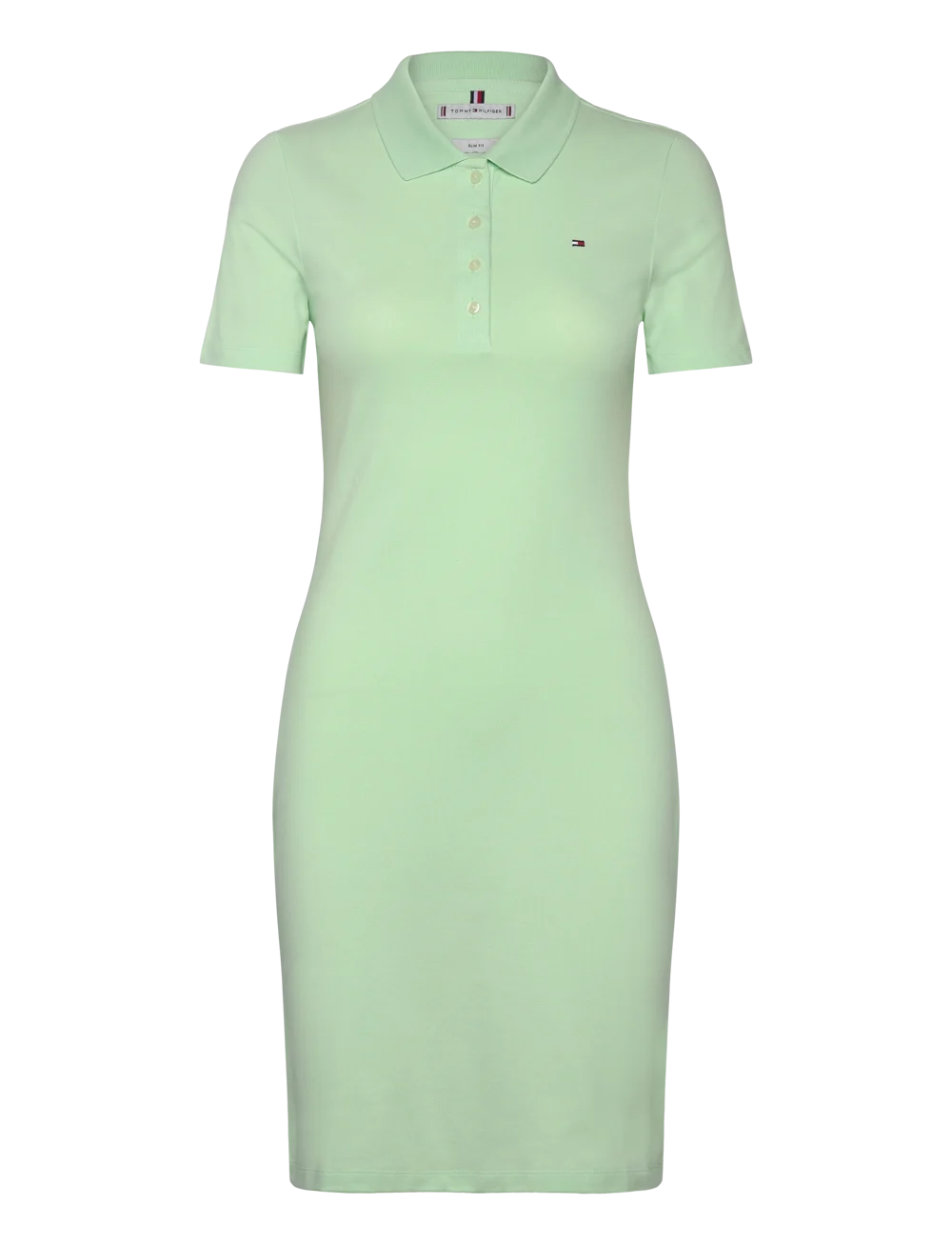 1985 SLIM PIQUE POLO DRESS SS