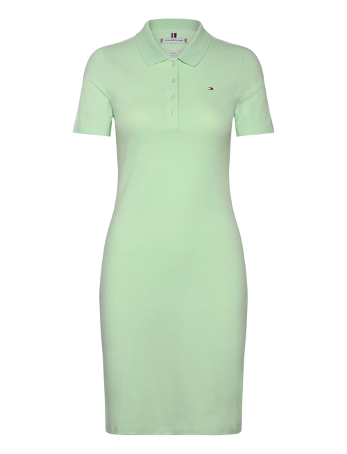 1985 SLIM PIQUE POLO DRESS SS